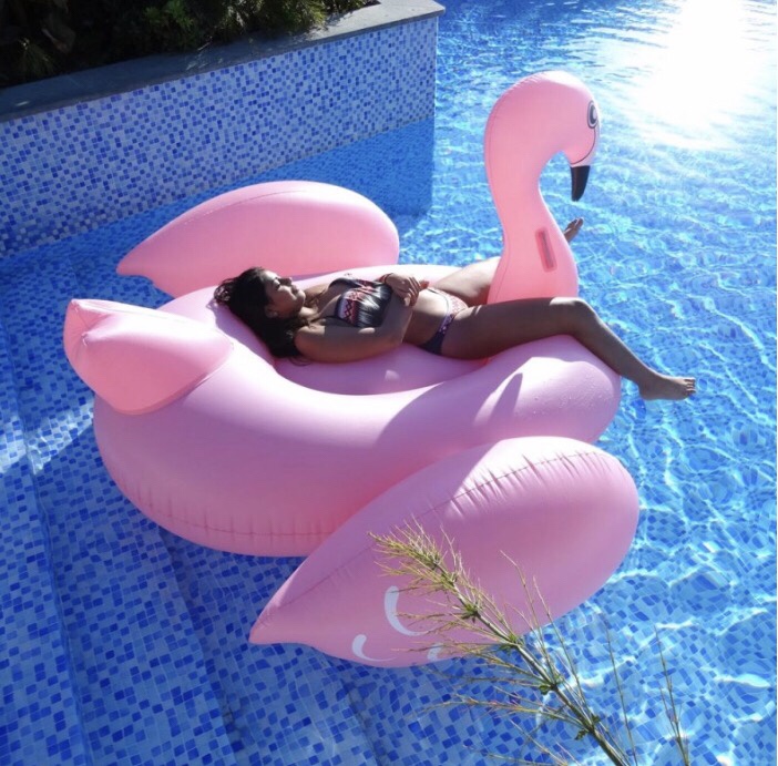 Inflatable flamingo